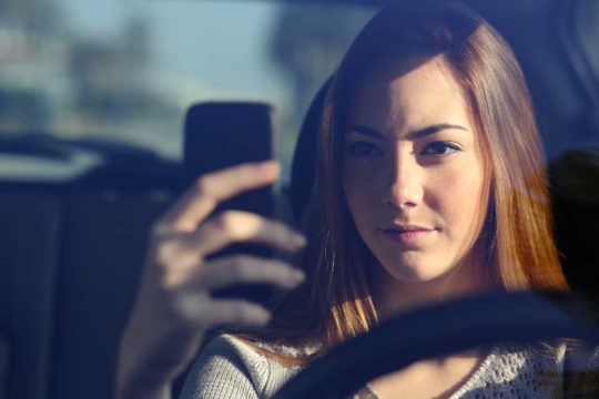 Distracted driving app
